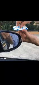 COD Rear view mirror Long HD glass infinity reversing blind spot mirror 360 degree wide Angle auxiliary car mini mirror