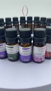 10ml Room Fresheners Essential Oil Water Soluble for Aromatherapy Diffuser Humidifier Stress Relief Rose Lily Lavender Freesia