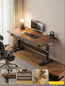SAMEDREAM | Height Adjustable Wooden Study Desk