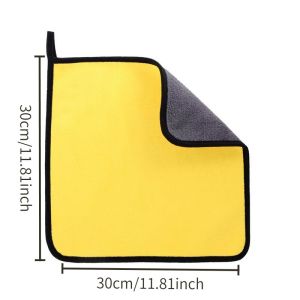 30x30cm Ultra-Thick Microfiber Car Cleaning Towels Lint-Free Scratch-Free Super Absorbent Detailing Cloths for Vehicle