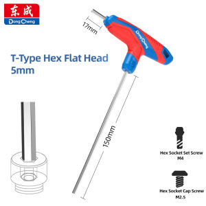 T Handle Hex Key Set Ball End Flat Allen Wrench CRV Steel Heat Treated Matte Chrome TPR Grip 2 2.5 3 4 5 6 8 10mm Hand Tools