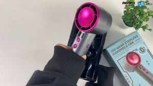 Original Remax Handheld Fan High Speed 4000mah Stepless Strong Wind Fan Light Mini Fan Usb Kipas Tangan Rechargeable