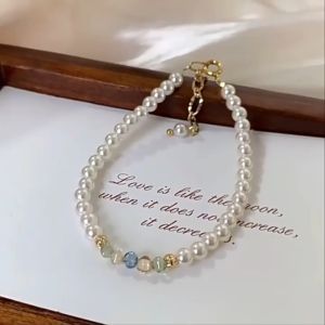 paperclip bracelet 18k pawnable Natural freshwater pearl colored zircon bracelet Women Fine Bangle Bracelets