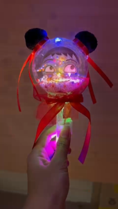 [Music & Colorful LED] Nezha Light Stick 360 Degree Rotation Light Kids Toys Children Gifts Outdoor Toys *READY STOCK*