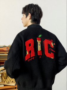 RickyisClown | Towel Embroidered Apple Casual Jacket 2025 New Fall