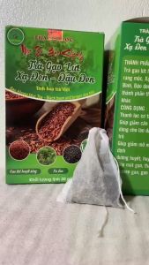 Trà gạo lứt xạ đen Bảo Khang gạo lứt xạ đen đậu đen hộp 20 gói nhúng giảm cân thanh lọc cơ thể đẹp da mát gan giảm mỡ máu HH