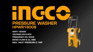 INGCO 2000W HIGH PRESSURE WASHER | MAX 160BAR | HPWR20018