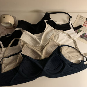 Non Underwired Bikini Top Bra Padded Gathering Support Vest