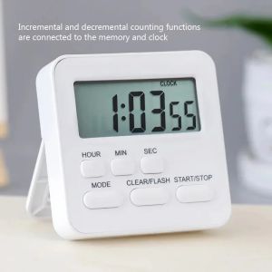 New Multifunction Timer Kitchen Bedroom Timer Reminder Clock Alarm Clock with Digital Display Stopwatch Clock Household