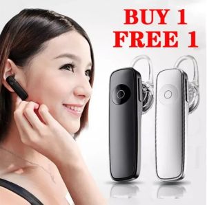 【2 Pcs】Bluetooth Headset Bluetooth ear pads Earphone 5.0 Bluetooth Wireless Headphone with Mic and Noise Cancellation HIFI Stereo Long Standby Handsfree HD Call Heavy Bass for Phone/Laptop/Tablets