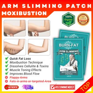 South Moon Thin Arm Moxibustion Paste Natural Chinese Herbal Weight Losing Fat Burning Detox Slimming Sticker 12PCS/1SET