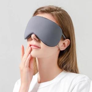 EELHOE | Ice Silk Eye Mask Adjustable Warm Cool Dual Use Breathable Sleep Mask For Travel And Comfortable Light Blocking