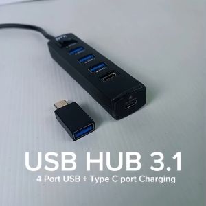 USB HUB 3.1 + Charging HUB 4port With Tipe-C Charger Port NYK TU-359