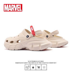 Marvel Mens Outdoor Anti-Slip Breathable Clog Shoes Fashionable Beach Sandals Increased Height Slip-On Summer Slippers
