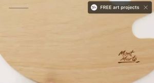 Mont Marte Palette - Easy Clean 30 x 40cm/Traditional Wood Palette Signature 30 x 38cm (11.8 x 14.9in)