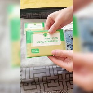 Cover Dudukan Toilet Travelling Glamping Disposable Seat Cover 5 Pack