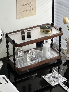 ชั้นวางเครื่องสำอางแบบหลายชั้น กล่องเก็บของสำหรับโต๊ะแต่งหน้า กล่องเก็บเครื่องสำอาง กล่องเก็บสบู่ กล่องเก็บครีม กล่องเก็บสิ่งของในห้องน้ำ