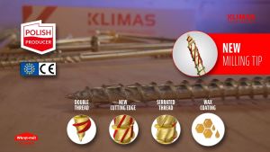 4mm Wood Screws Heavy Duty Torx 500PCS High Quality Rust Resistant Self Tapping TX Countersunk KLIMAS WKCS KMWHT Made In Europe Hardwood Screw 4x30mm 4x40mm 4x50mm 4x60mm 4x70mm