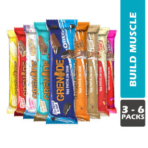 Grenade Protein Bar Low Carb Low Sugar High Protein Build Muscle Post Workout Assorted Flavours 3 - 6 Pcs