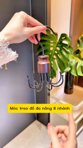 Móc treo túi xách khăn cà vạt bằng gỗ đa năng
