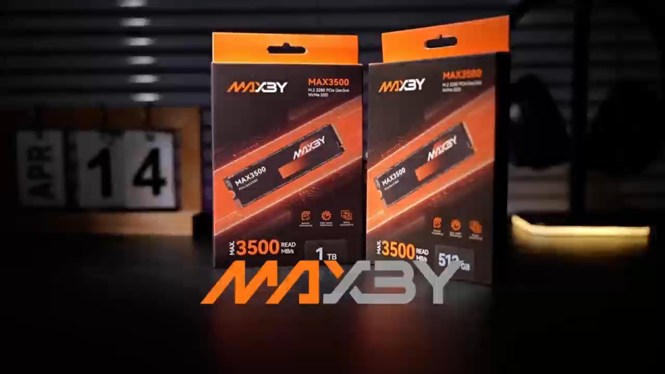【5-Year Warranty】 MAXBY MAX3500 SSD M.2 NVMe Pcie Gen3x4 2280 1TB/512G for Laptop Desktop PC Gaming Up to 3500MB/s