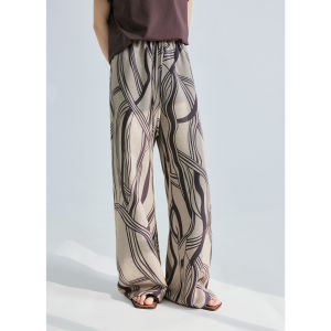 Minimal Line Acetate Classic Style Womens Trousers