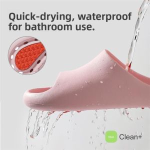 MONLEYTA | Non-Slip Bathroom Slippers Indoor Home Use EVA Couples Flip Flops Anti-Odor Men Women Shower Slippers Comfortable Slip-On Shoes