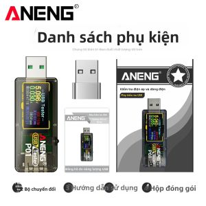 ANENG | Máy Đo Năng Lượng Kỹ Thuật Số USB ANENG P01 4-30V Thiết Bị Đo Công Suất Điện Năng Cho Sạc Điện Thoại Di Động Dụng Cụ Giám Sát Điện Áp