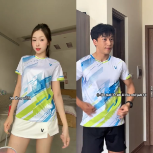 Áo Cầu Lông Quần Cầu Lông Bộ Cầu Lông Nam Nữ Chuyên Nghiệp Vải Thoáng Khí A1032 - V Badwear