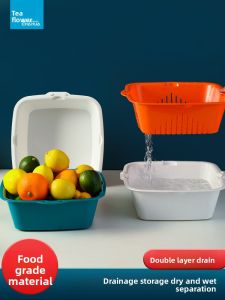 CHAHUA | Drainable Plastic Vegetable Washing Basket