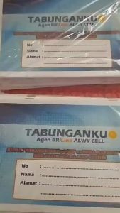 Buku Tabungan BRILink - Custom Cover - isi 16 Halaman / 4 Lembar Zain Grafika