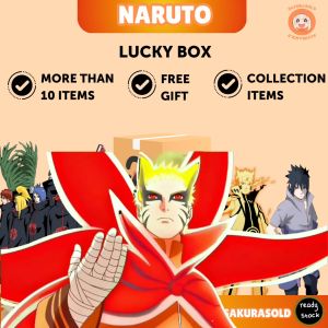 Naruto Gift Box Naruto Surprise Gift Anime Surprise Box Sasuke Itachi Kakashi Keychain Stickers Akatsuki Keychain Lomo