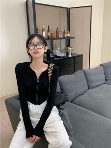 Áo Khoác Thun Tay Dài Bigsize nữ Chất Gân Tăm Lên Phom Dễ Thương MÃ G18