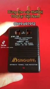 Đổi nguồn 220v sang 110v dùng cho các thiết bị Nhật Mỹ Đài Loan sử dụng tại Việt Nam | Cục đổi nguồn Singway 70w