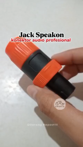 Jack Spikon Speakon Orange