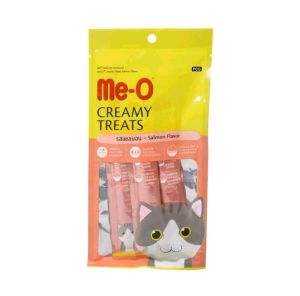 MeO Creamy Treats 4x15gr MeO Snack Me-O Creamy 4x15gr Adult & Kitten  Makanan Cemilan Kucing Tuna Scallop / Maguro / Bonito / Katsuo / Chicken Liver / Crab / Salmon