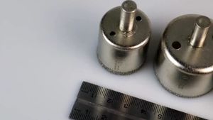 READY Taffware Mata Bor Set Pelubang Keramik Kaca Granit Besi Lapis Berlian 6mm-50mm 15 PCS GJ0105