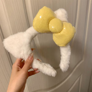 Disney Tom And Jerry Plush Hairband Womens Photo Shoot Hair Accessory Face Wash Tie Hair Clip Headwear Fresh out Fashion