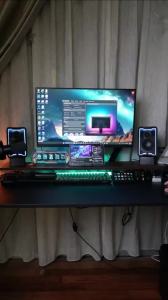 WACUAAO Next-Gen RGBIC PC Monitor Backlight - 360° 4-Side Screen Mirror Sync - Zero Lag Reactive Gaming Lights for Windows & Mac