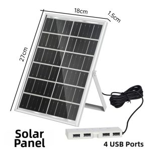 ZHUOLESHI | Solar Outdoor Power Bank Charger 6W 5V