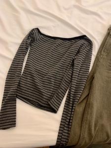 Slim Fit Striped Long Sleeve T-Shirt Inner Wear Base Shirt for Women Stylish Commute Autumn Fashion plus Size Dress