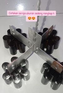 Cetakan seroja Besar rangkep 4