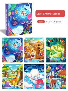 XIAOWANDOU | Educational Puzzle and Building Blocks for Toddlers 2-6 Years Old