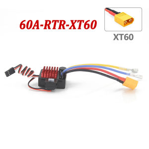 Bộ Điều Khiển Tốc Độ Điện Tử (ESC) Chống Nước 60A Tích Hợp BEC 3A Hỗ Trợ 3 Chế Độ Tương Thích Với Động Cơ 540/550/750 Đầu Nối XT60/Tamiya 6V Dành Cho Xe RC Crawler 1/10 1/12 Loại Sẵn Sàng Chạy (RTR).