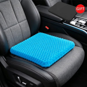 Car Gel Seat Cushion Breathable Cool Cooling Pad Pain Pressure Relief Universal Car Honeycomb Butt Pad Home Office Chair Cushion