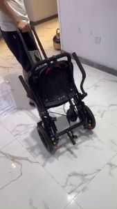 รถเข็นพับได้ รถเข็น รถเข็นเบาพกพาสะดวก สกู๊ตเตอร์สี่ล้ออลูมิเนียมอัลลอยด์ แบตลิเธียม รถเข็นคนป่วย wheelchair