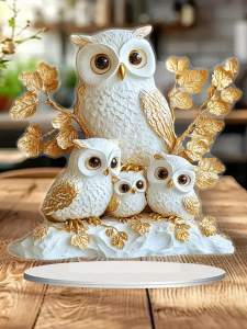 1PCS Owl Home Decoration Sculpture Anime Theme Collectibles Home Decoration Office Decoration Perfect Holiday Gifts and Decora