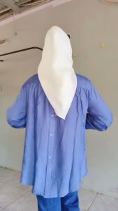 Kemeja Linen Wanita Karina Shirt: Kemeja Kancing Depan Belakang