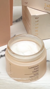 Luxelle 24K Gold Luminous Face Cream 50g | Anti-Aging Peptides Hyaluronic Acid Firming