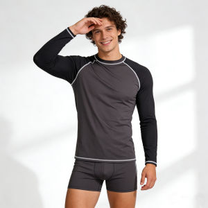 Amber | Mens Swimwear Long Sleeve Surf and Sun Protection